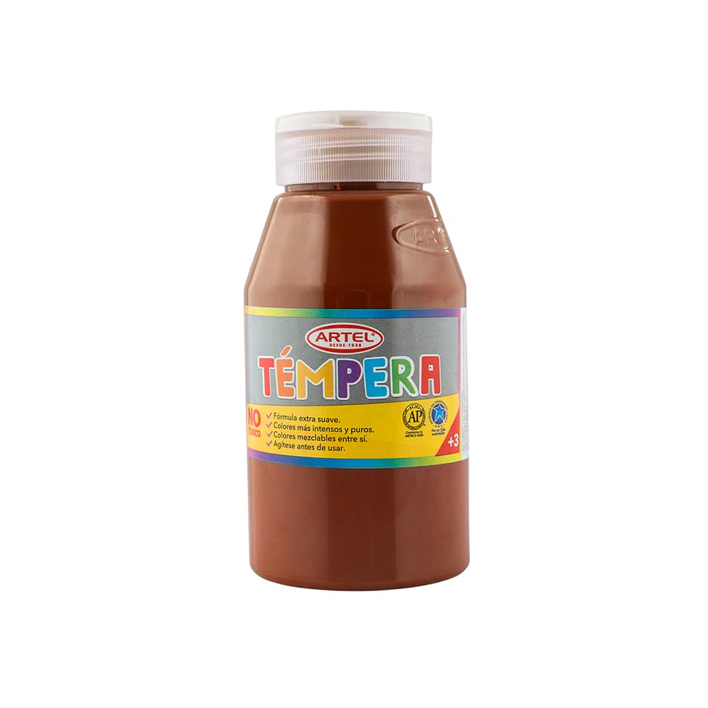 Frasco Témpera 250ml. COLOR SIENA CAFÉ Artel