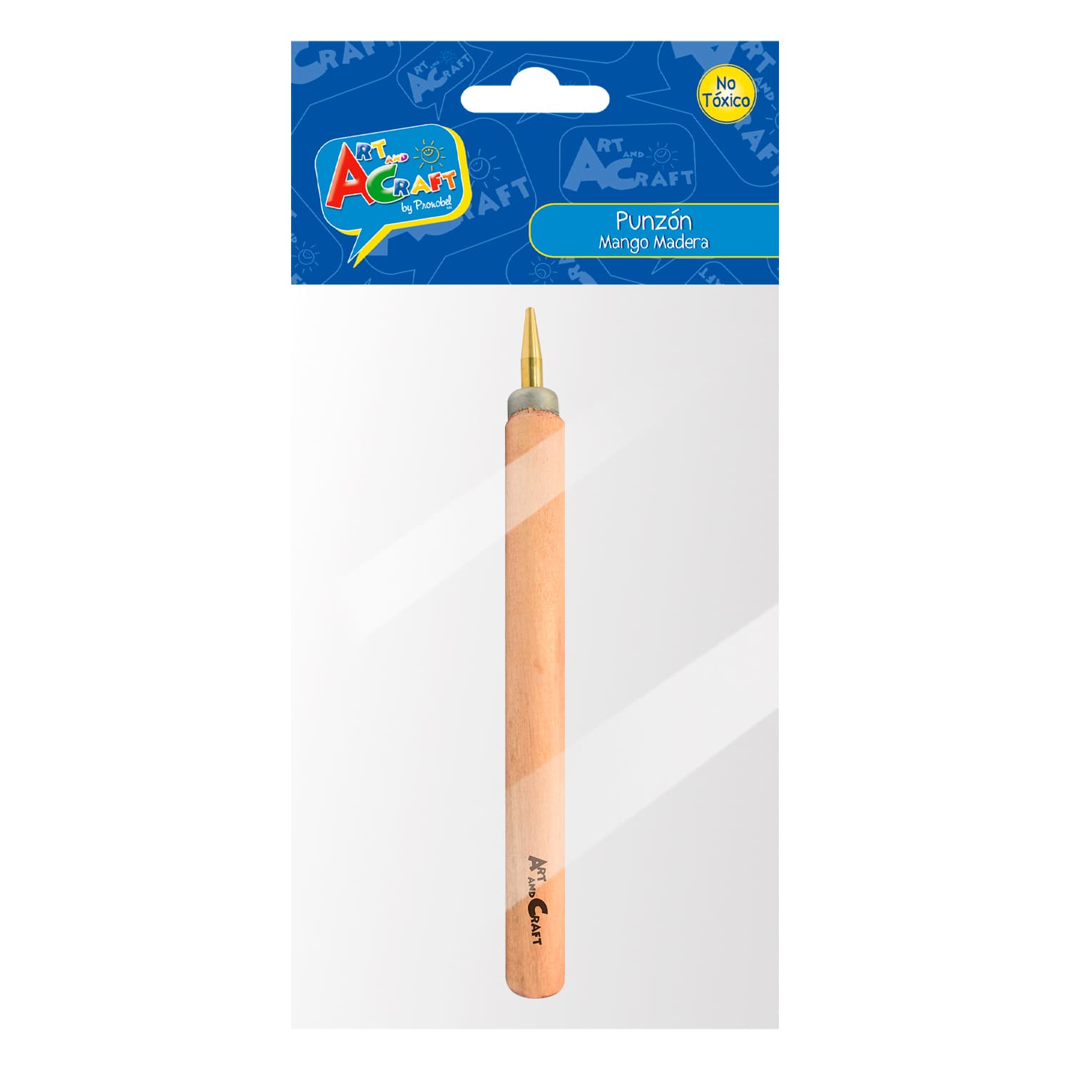 PUNZON MANGO MADERA BOLSA CON HEADER