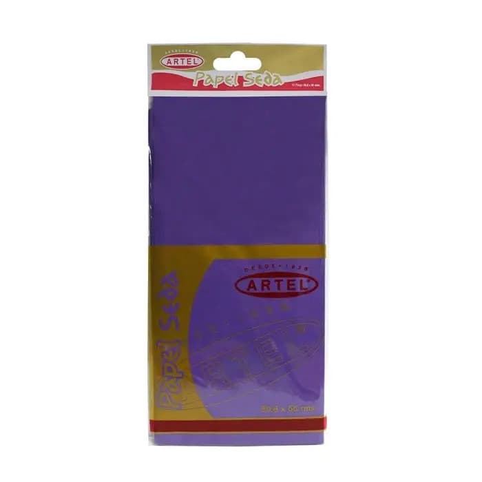 Papel Seda o Volantín  Artel 10 Unidades LILA 50X67