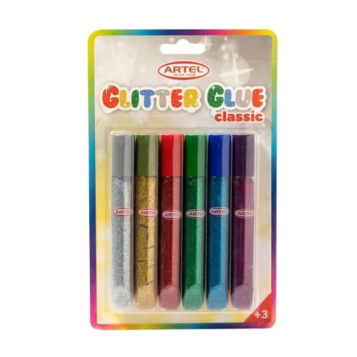 Glitter Glue 6 Colores 13gr. Artel