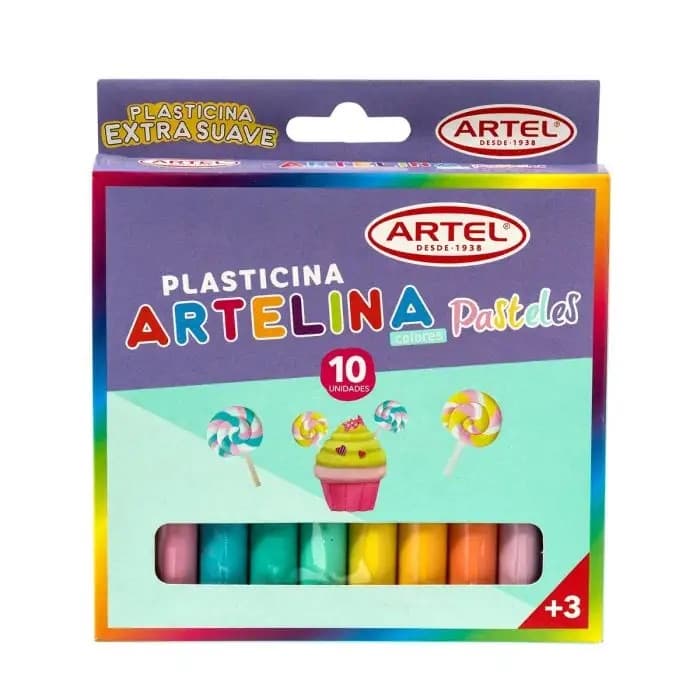Plasticina ARTEL Pastel 10 Unidades