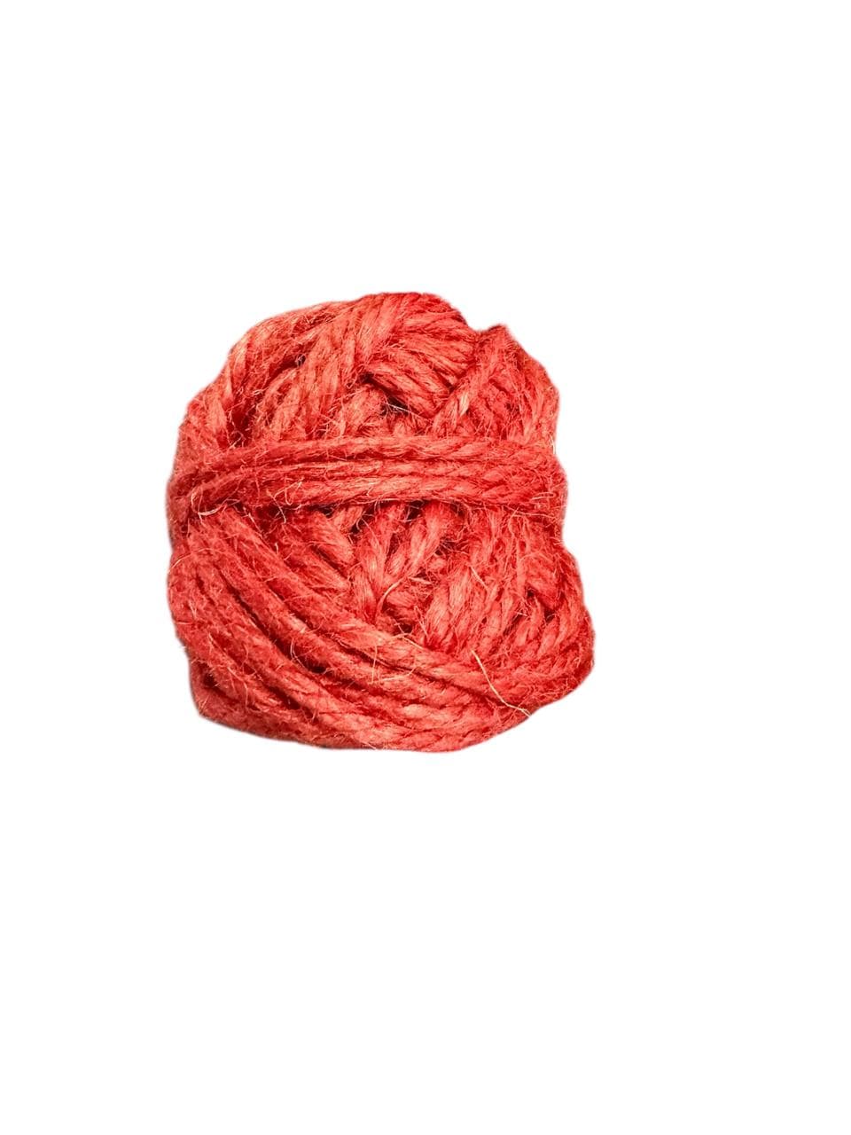 Cáñamo Yute Colores 80 grs - ROJO