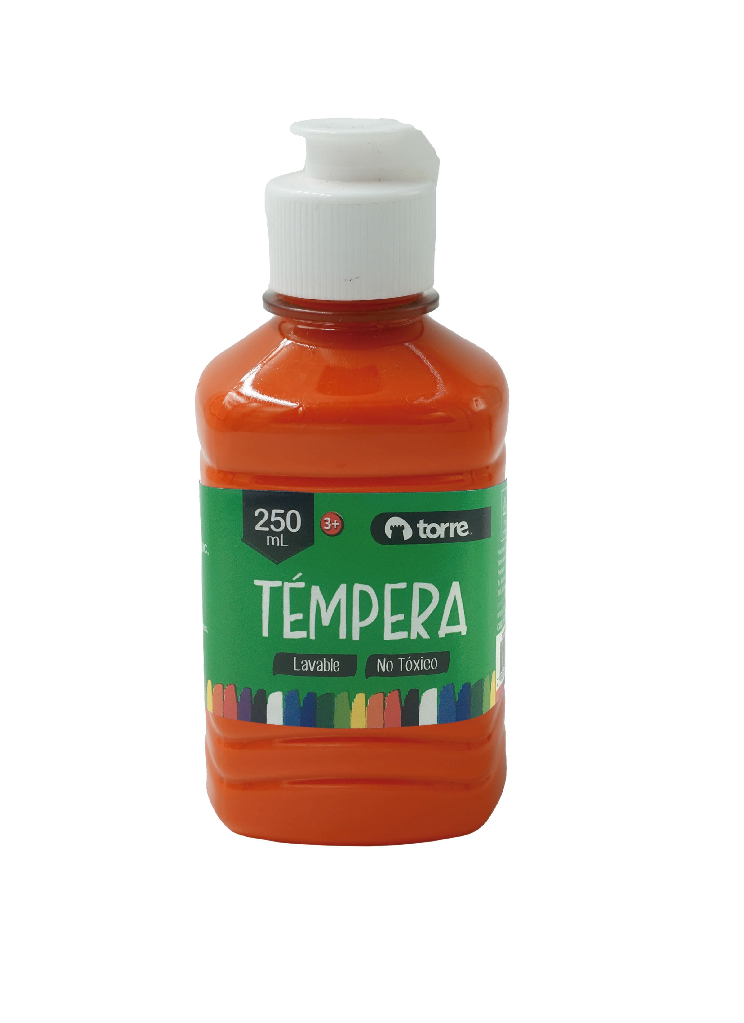 Témpera 250 ml Color Naranjo Torre