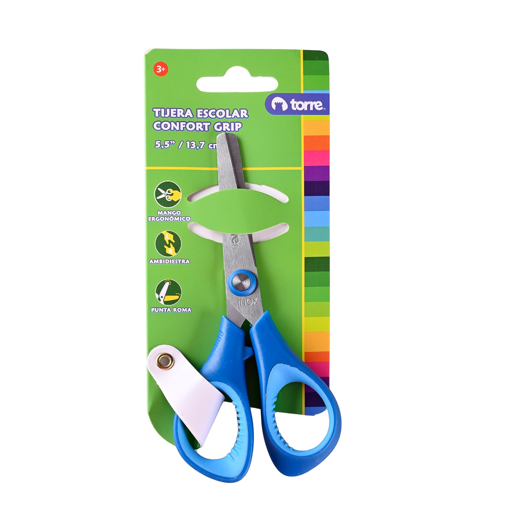 TIJERA ESCOLAR 5'5 CONFORT GRIP TORRE (Ambidiestro)