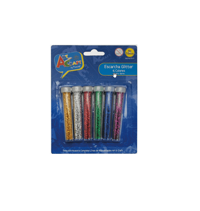 ESCARCHA 6 COLORES 4,5 GR BLISTER