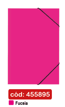 CARPETA C/ELASTICO ESTANDAR OF.CART.FUCSIA