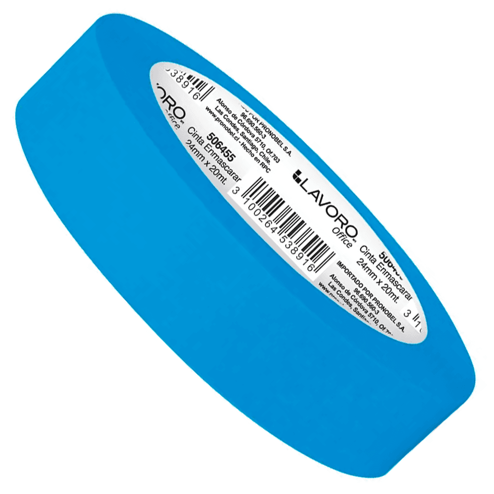 CINTA ENMASCARAR 24MMX20M CELESTE