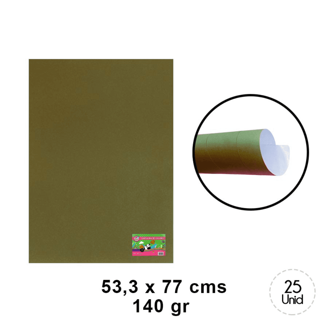 CARTULINA CAFE 53X77CM ARTE TOP