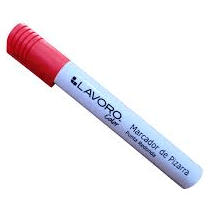 MARCADOR DE PIZARRA PUNTA REDONDA ROJO LAVORO