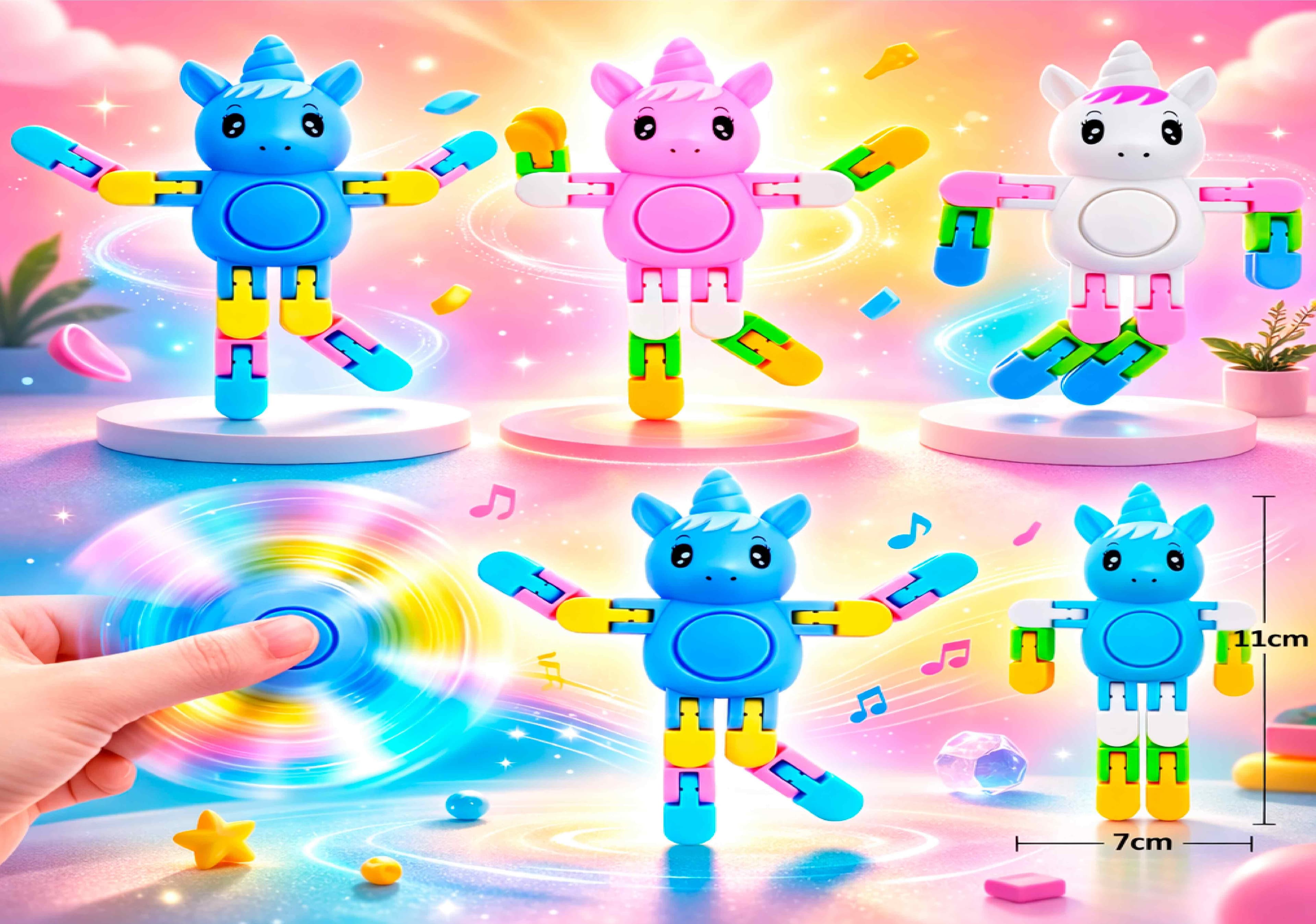 SPINNER DE MANO UNICORNIO 10 X 7