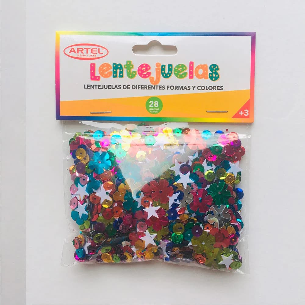 Lentejuelas surtidas 28g ARTEL