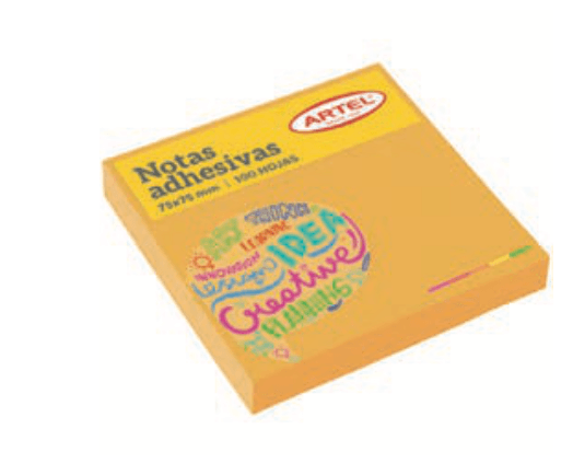 NOTA ADHESIVA BRILLANTES VERDE 75 X 75 MM