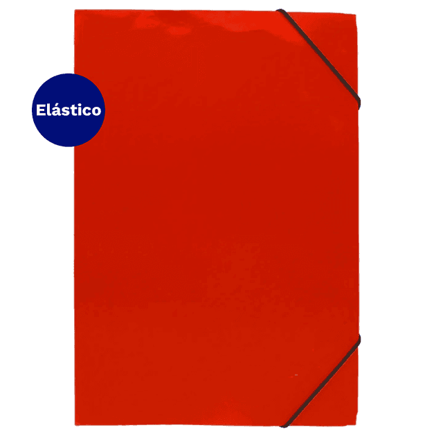 Carpeta Con Elastico Estandar Oficio 80 Hojas Roja Fultons