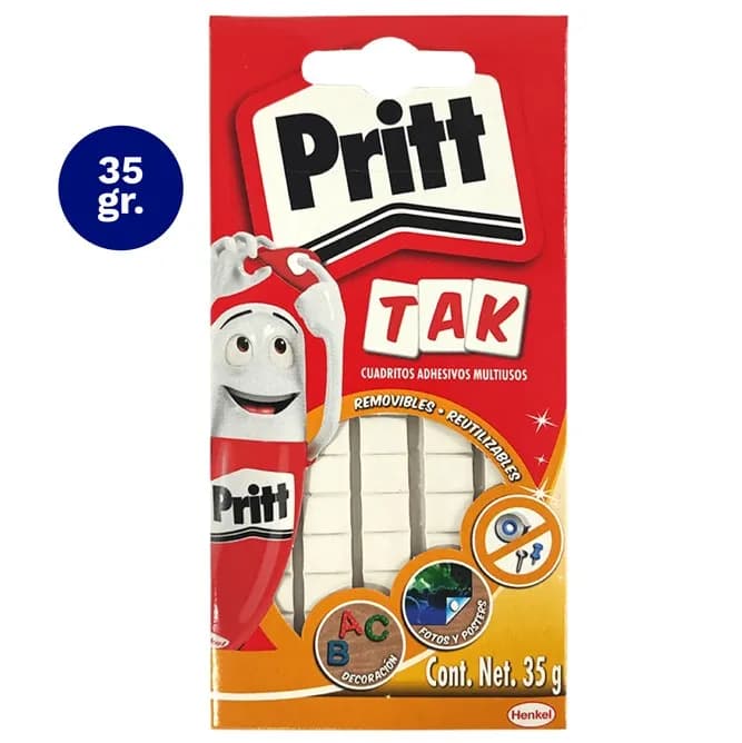 Masilla adhesiva marca Pritt