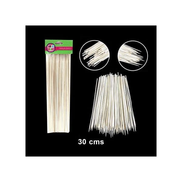 BROCHETAS 4MM 50 UND 30CM ARTE TOP