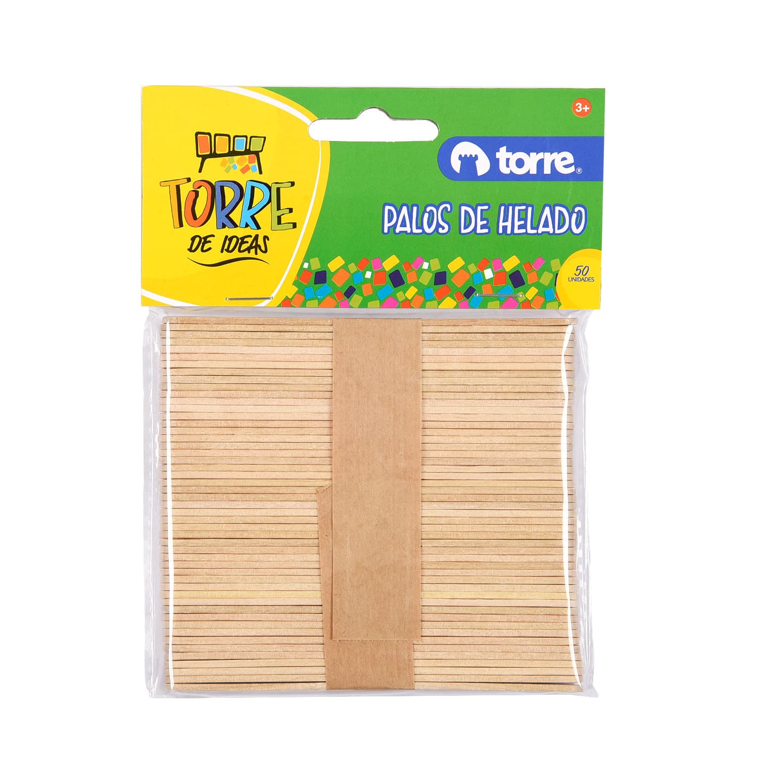 PALOS HELADO 50 UNI NATURAL TORRE