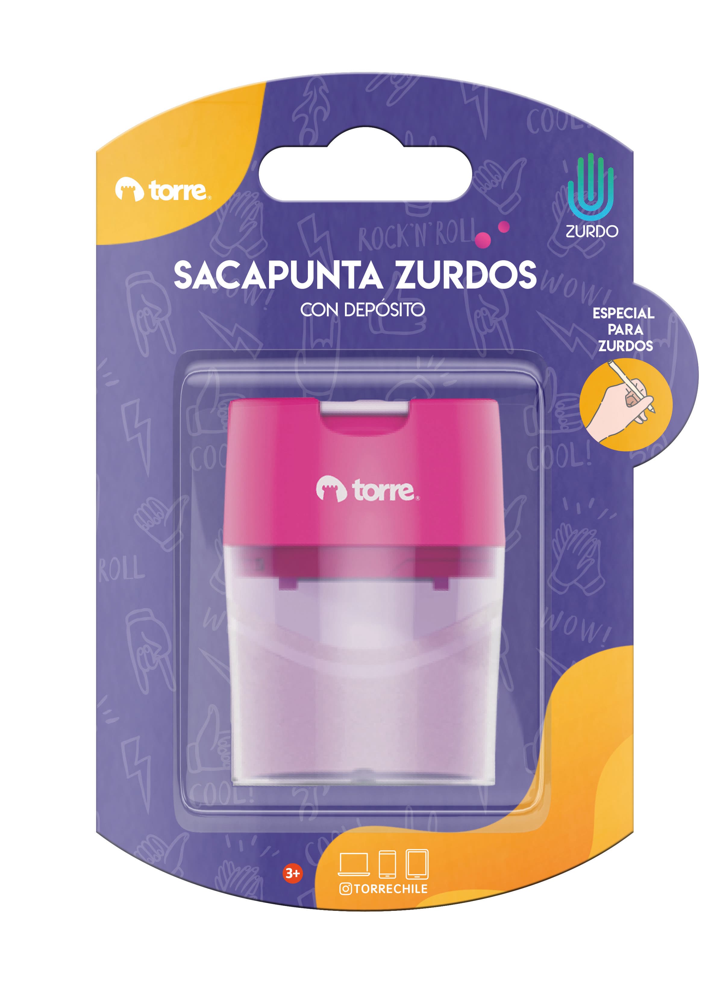 SACAPUNTAS ZURDOS DOBLE C/DEP TORRE