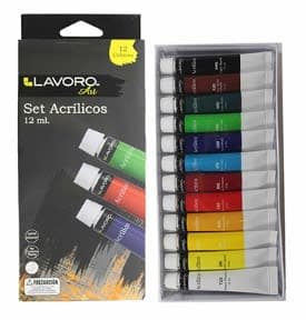 PINTURA ACRILICA 12ML 12 COLORES