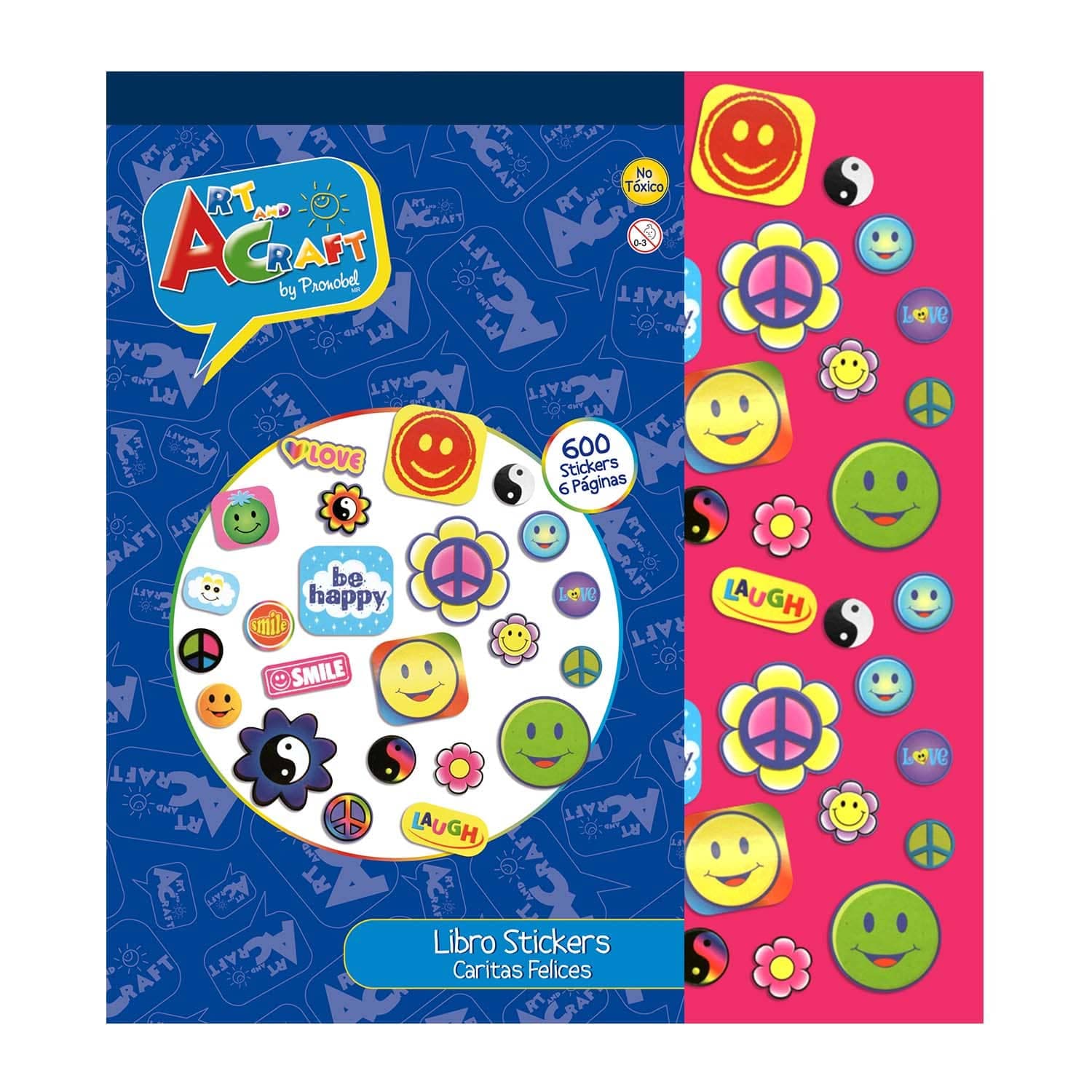 STICKERS LIBRO CARITAS FELICES ART & CRAF
