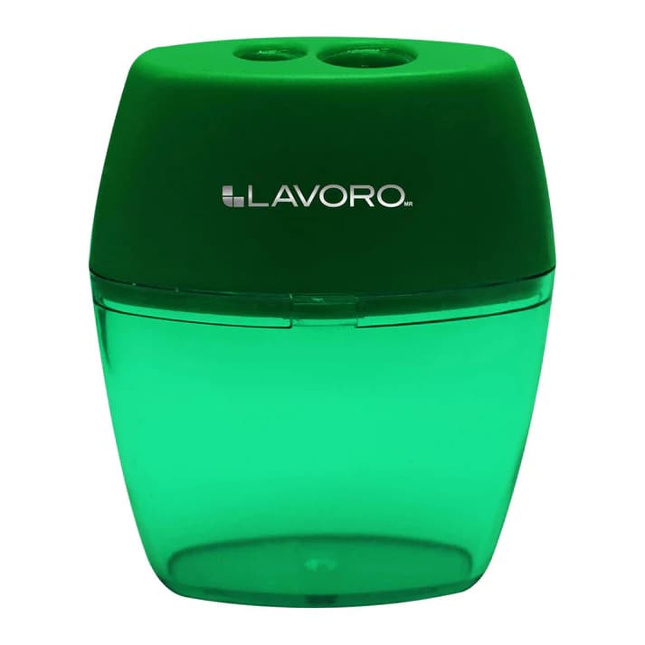 Sacapunta Plástico con Deposito 2 Orificios Grande | Lavoro