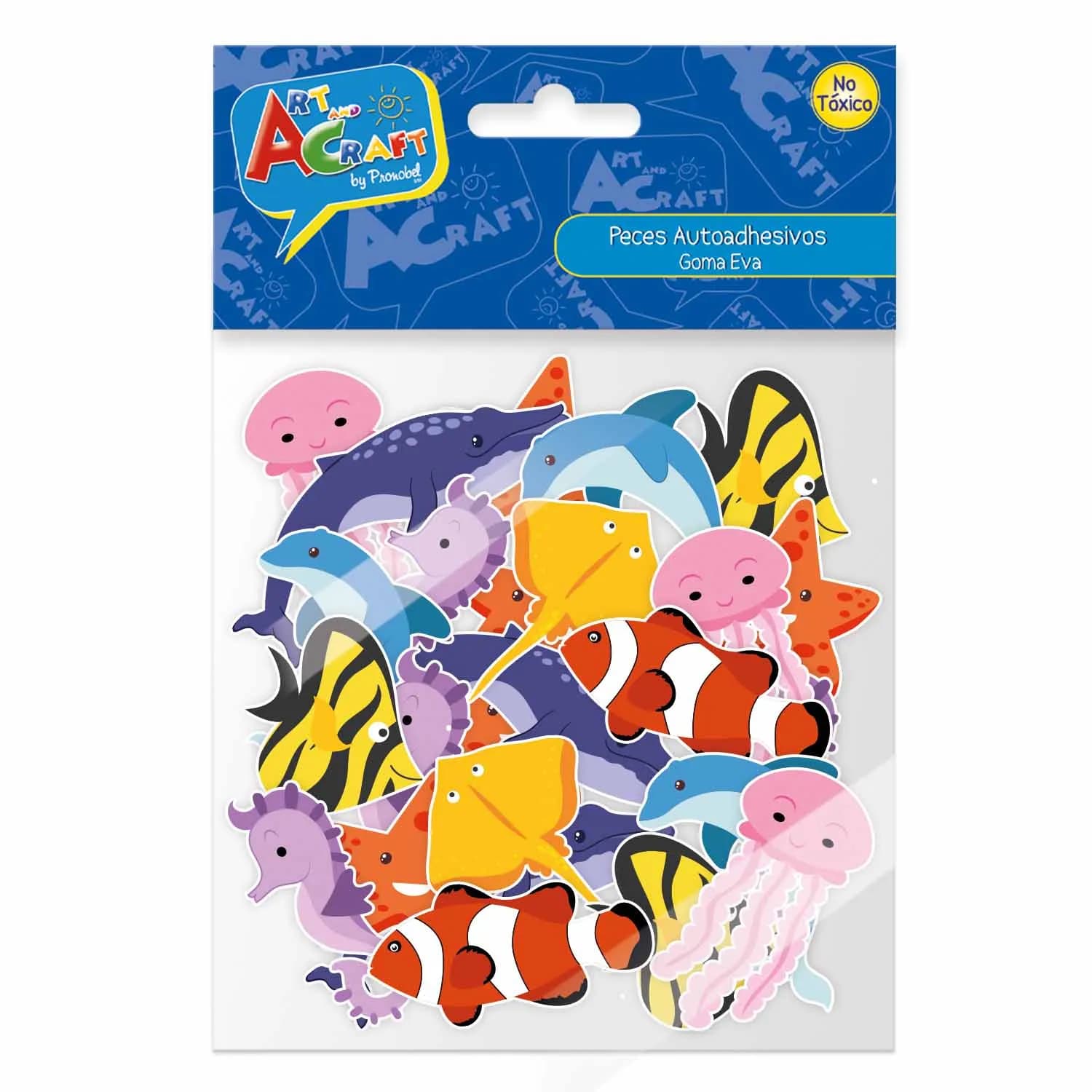 FIGURAS PECES GOMA EVA 36 PCS