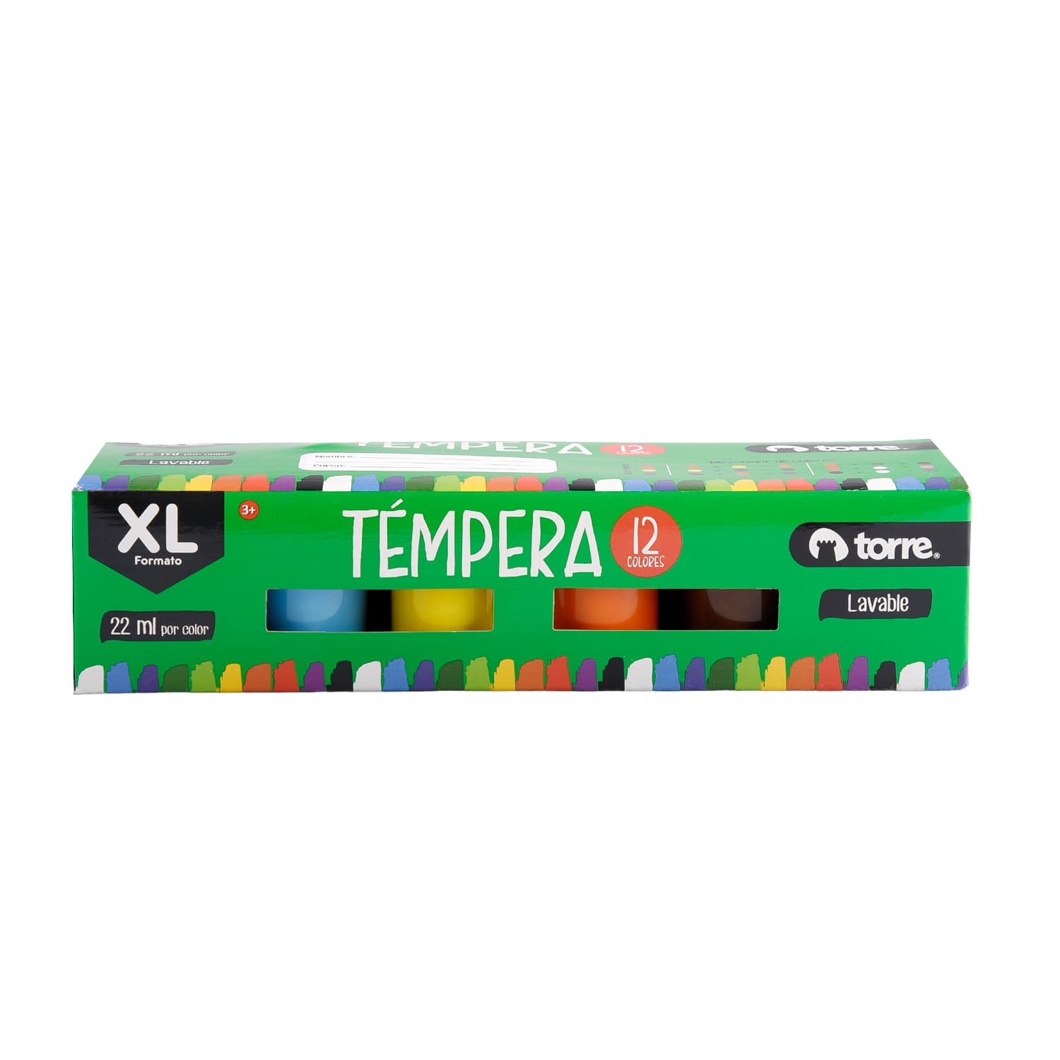 TEMPERA 12 COLORES TORRE XL
