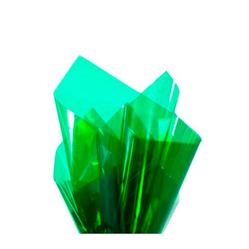 PAPEL CELOFAN VERDE 70X100CM 1 UNIDAD ART&CRAFT