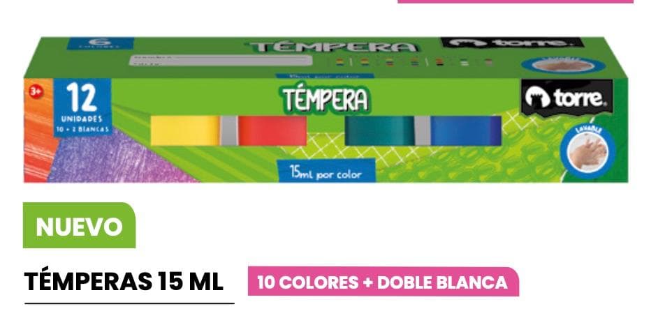 TÉMPERA FIT 15ML DOBLEBLANCO 10+2 TORRE