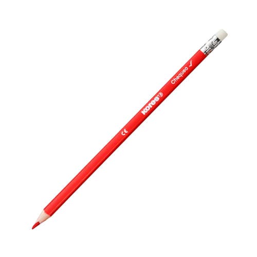 Lapiz de chequeo rojo