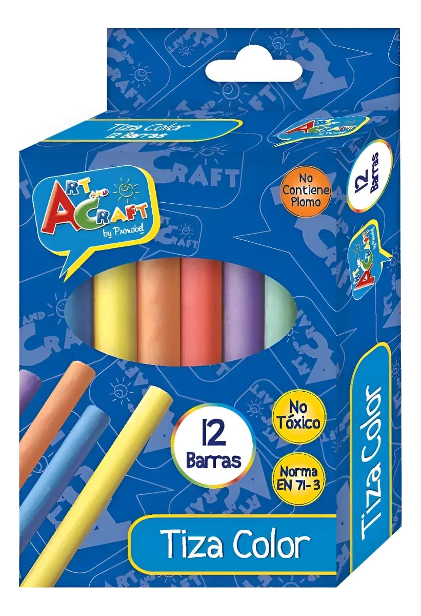 TIZA COLORES 12 UNIDADES