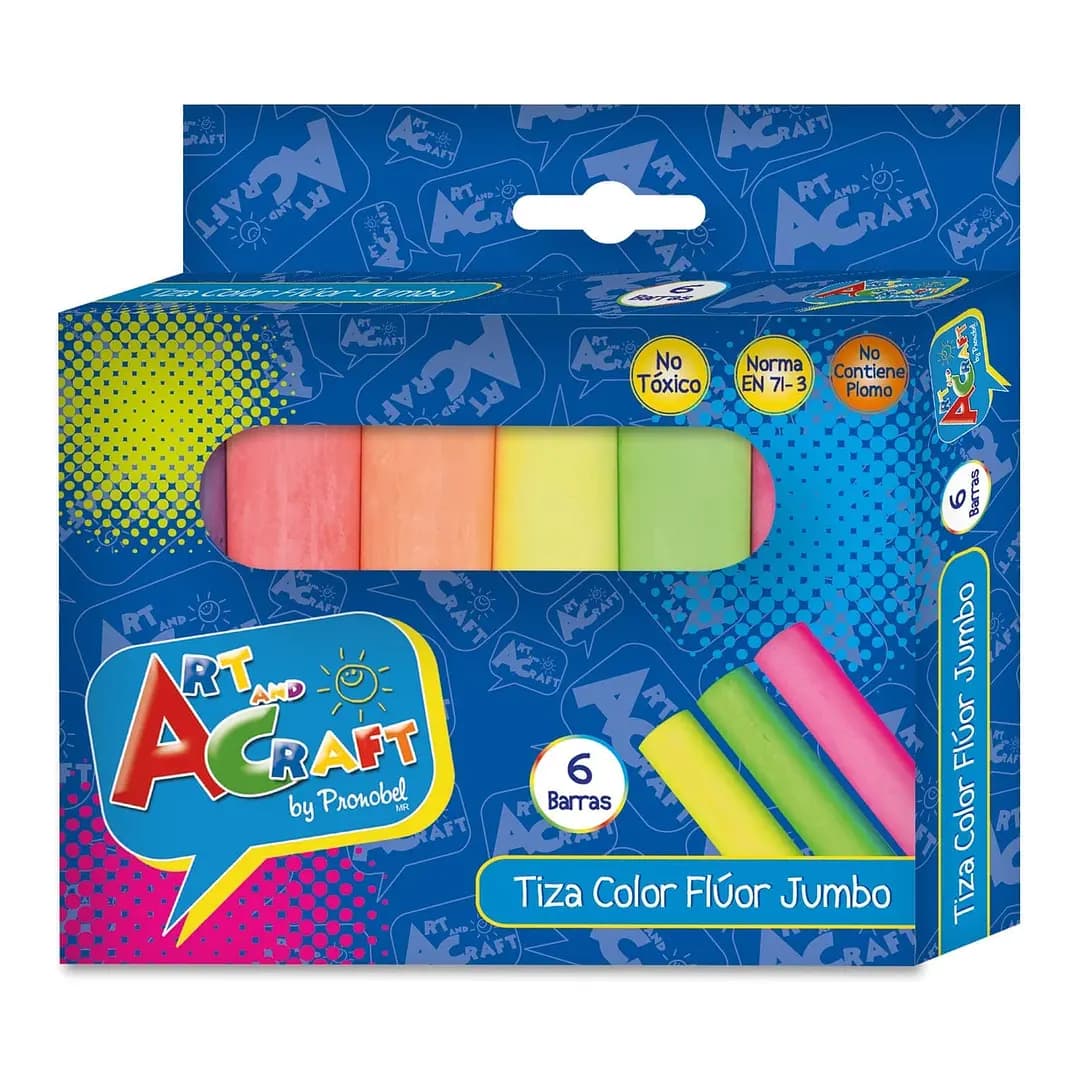 TIZA COLOR FLUOR JUMBO A