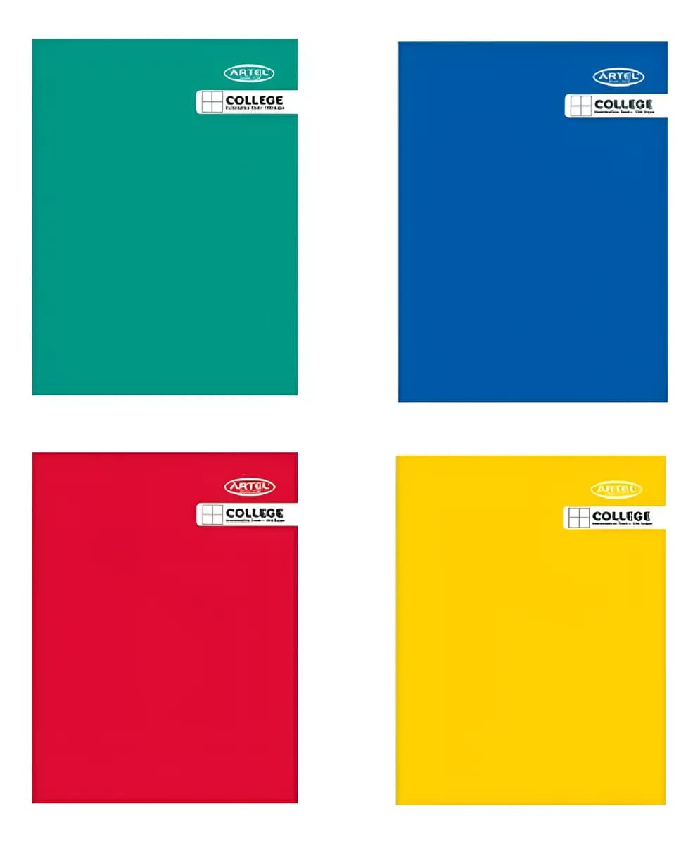 Cuaderno College Artel Caligrafía Horizontal 100 Hojas