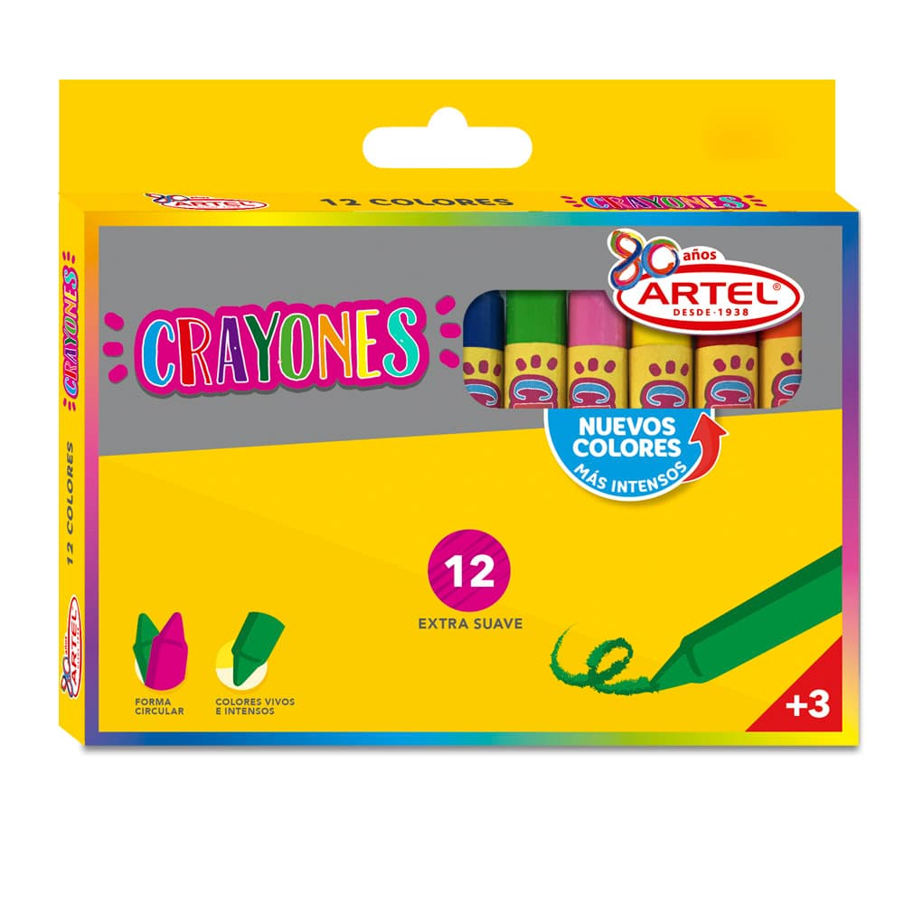 Crayon Artel 12 colores