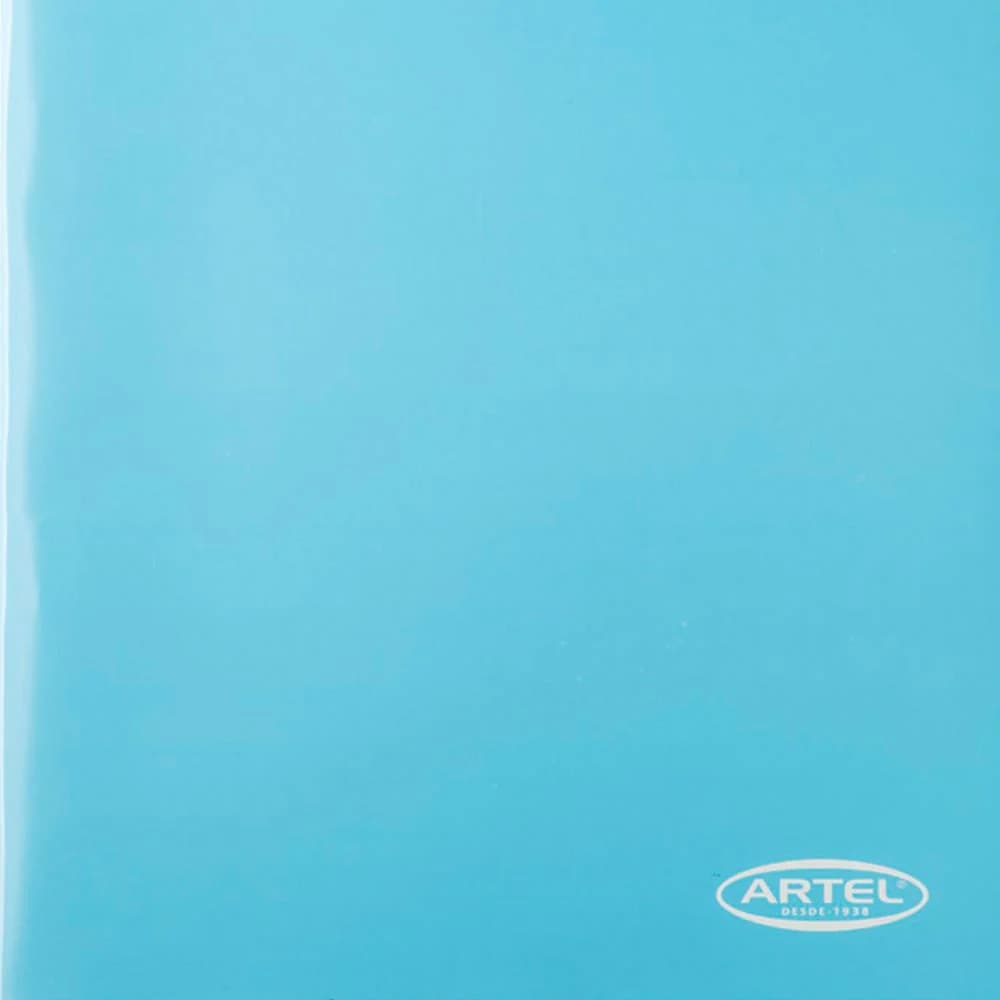 Carpeta Artel con Gusano CELESTE